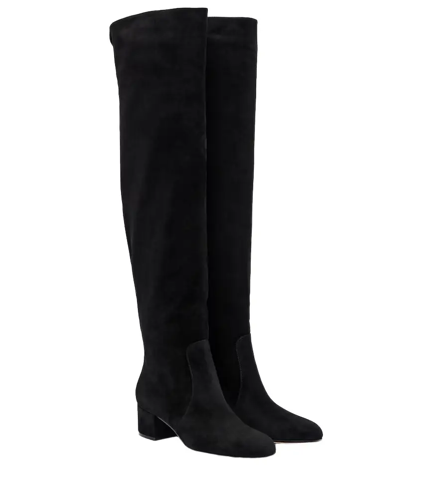 Gianvito Rossi Suede knee-high boots