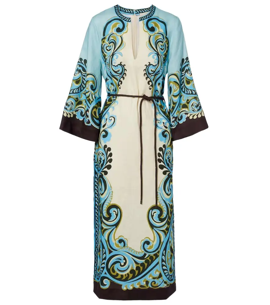 Alemais Alémais Natalia printed linen midi dress