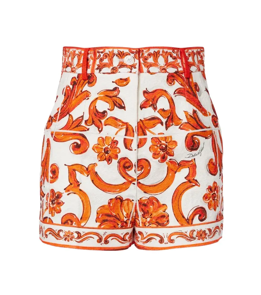 Dolce & Gabbana Majolica printed shorts