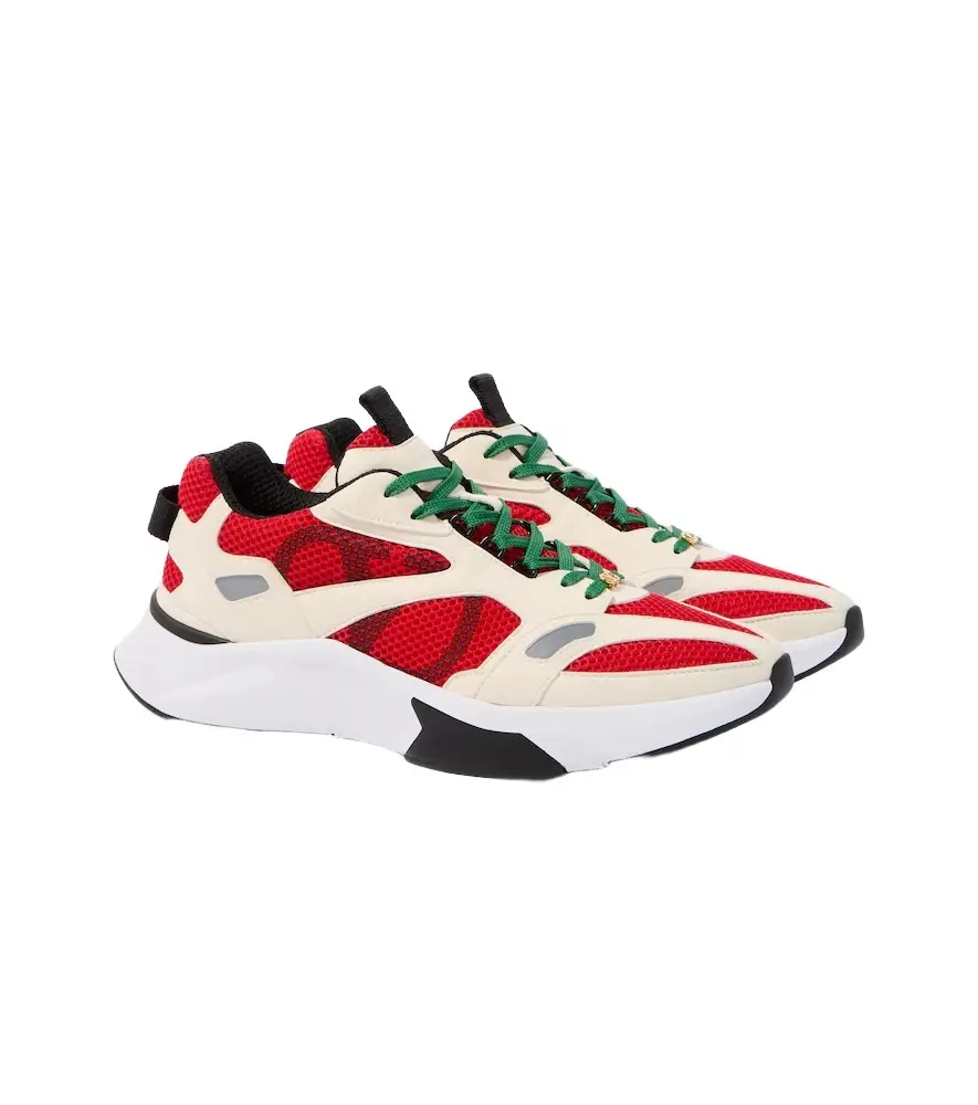 Valentino Garavani Demiyee suede-trimmed sneakers - Men's Shoes