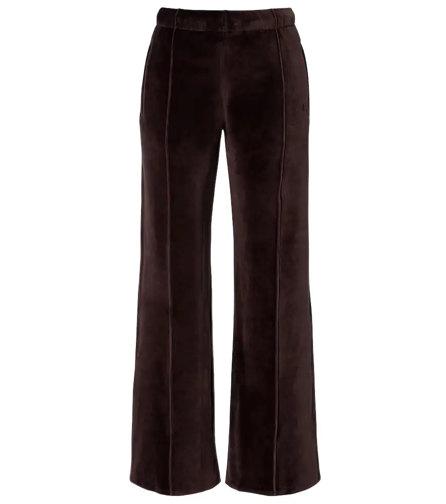 Courreges Courrèges Cotton-blend velvet sweatpants
