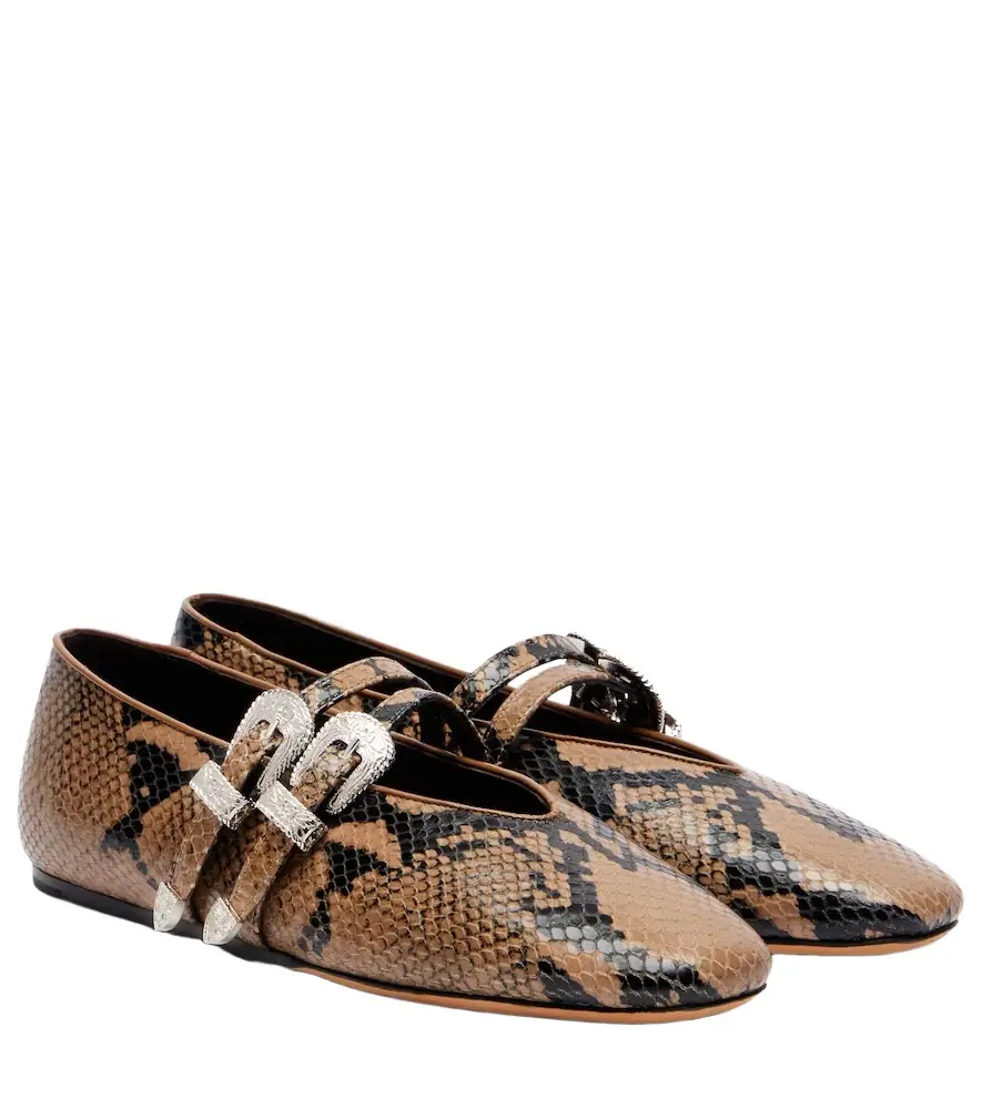 Le Monde Beryl Le Monde Béryl Classic Claudia leather Mary Jane flats