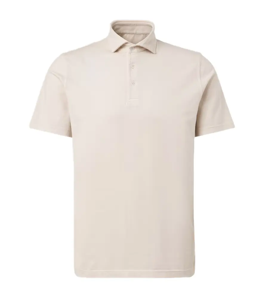 Fedeli Cotton jersey polo shirt