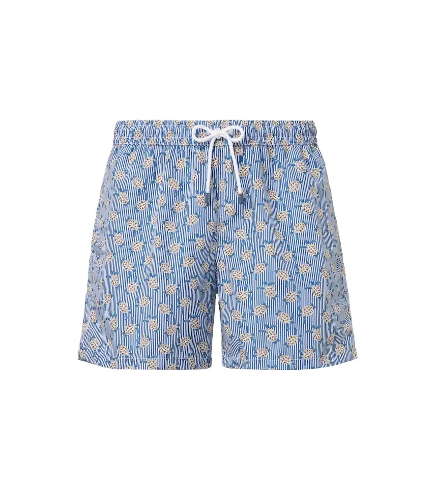 Fedeli Madeira printed swim trunks