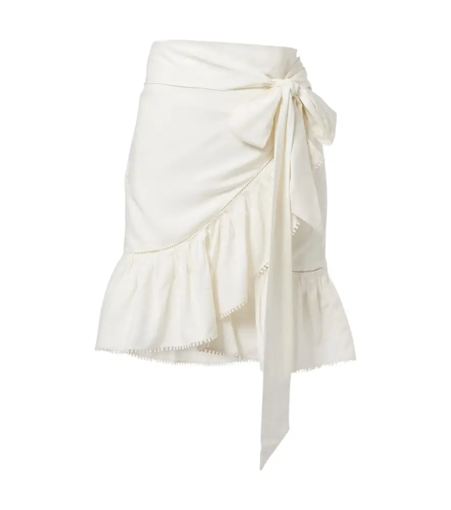 Marant Etoile Mempster ruffled wrap skirt