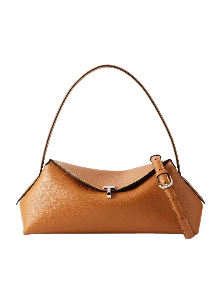 TOTEME T-lock Full-grain Leather Shoulder Bag