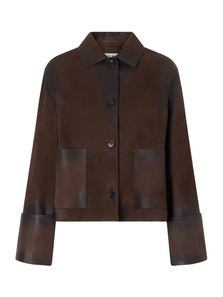 Loewe Distressed Suede Jacket