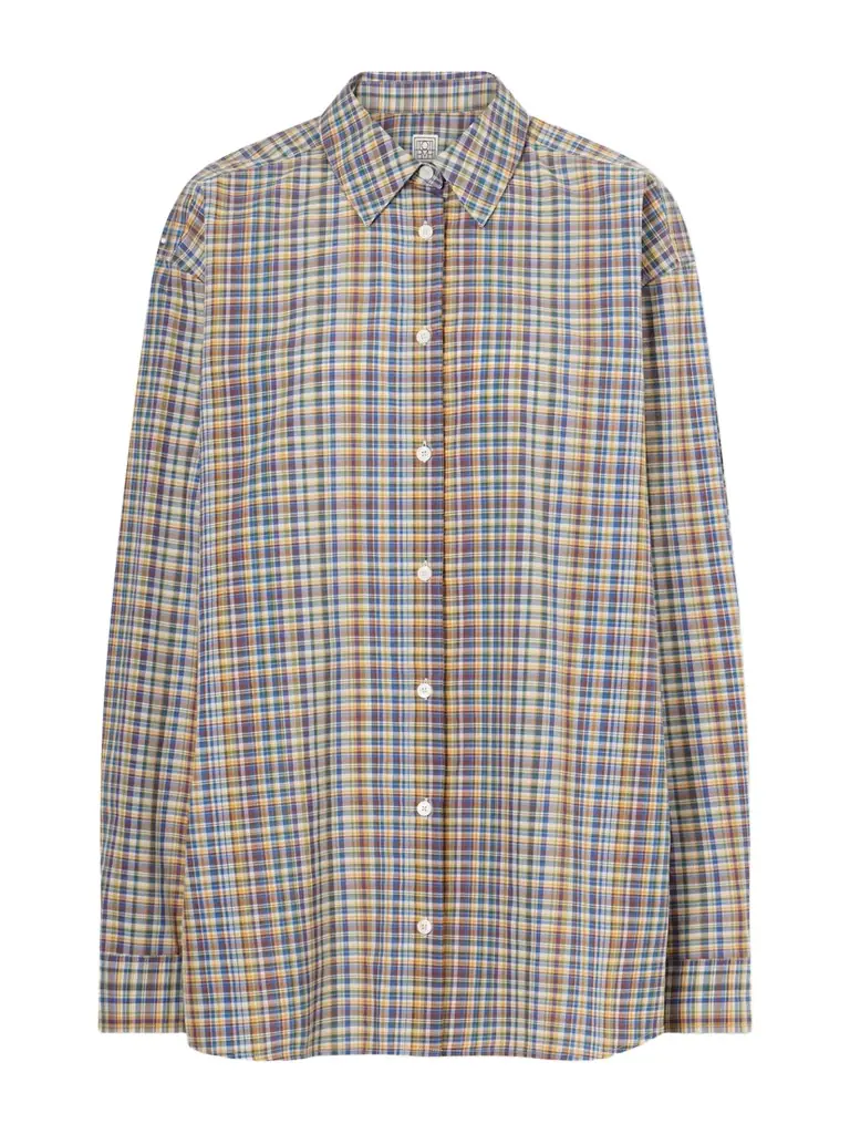 TOTEME Checked Cotton Shirt