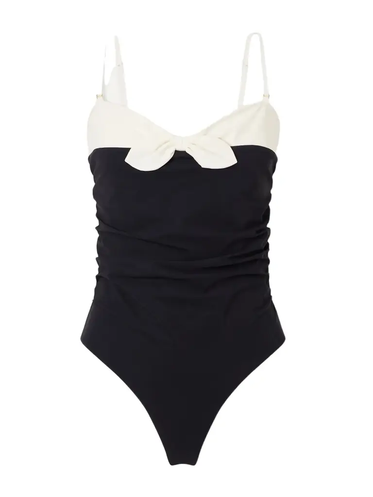 Valentino Garavani Two-tone One-piece Swimsuit
