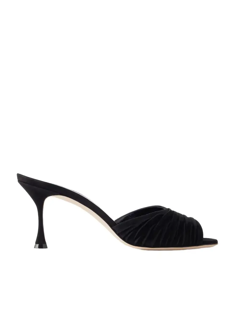 Manolo Blahnik Pirua 70 Suede Mules