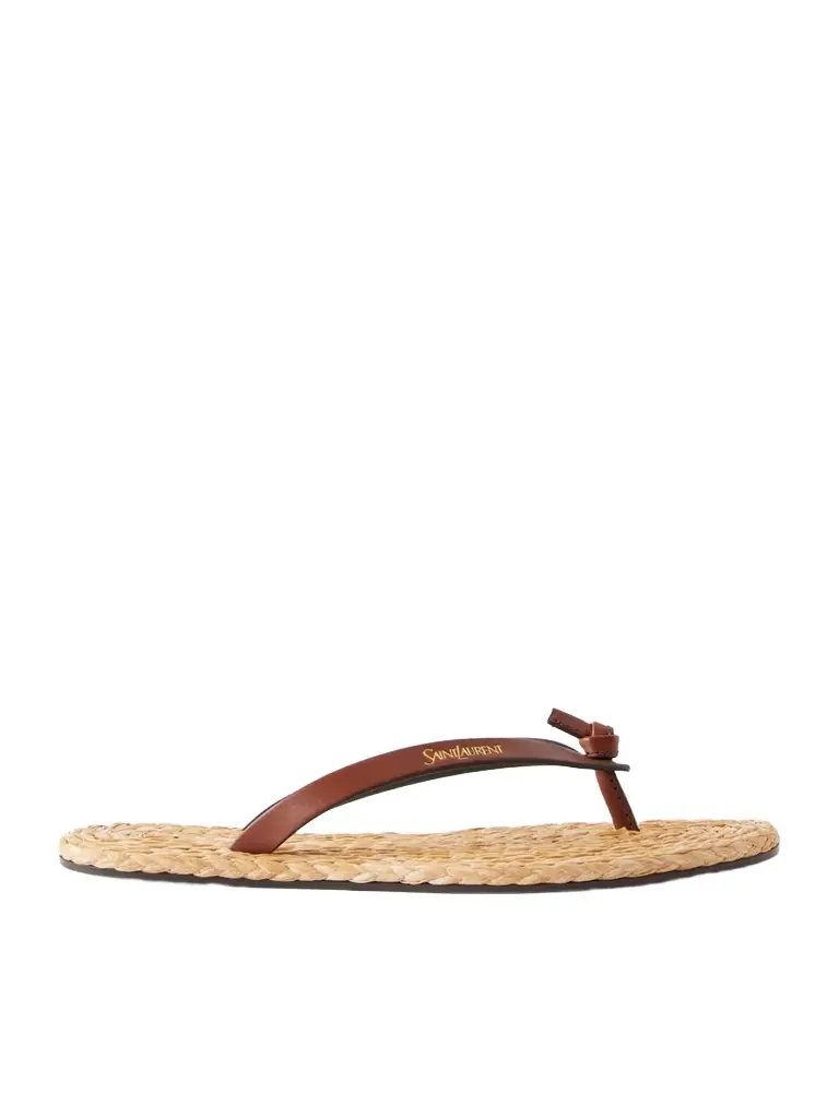 Pool Knotted Leather Flip Flops