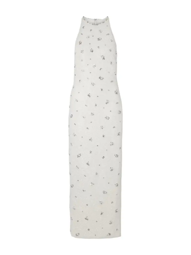 Clio Peppiatt Diamond Embellished Tulle Gown