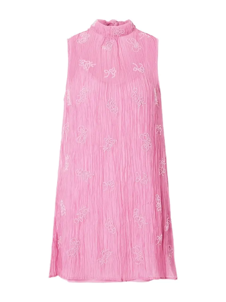 staud pink corset dress STAUD Landscape Dress