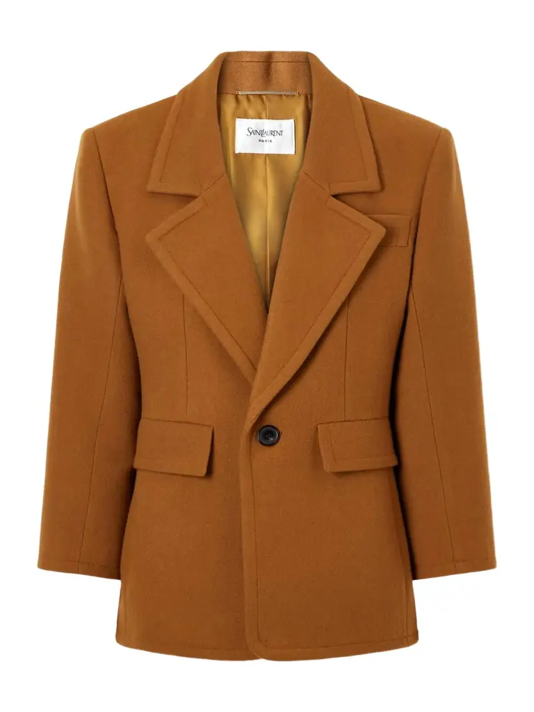 Saint Laurent Brushed Wool Blazer