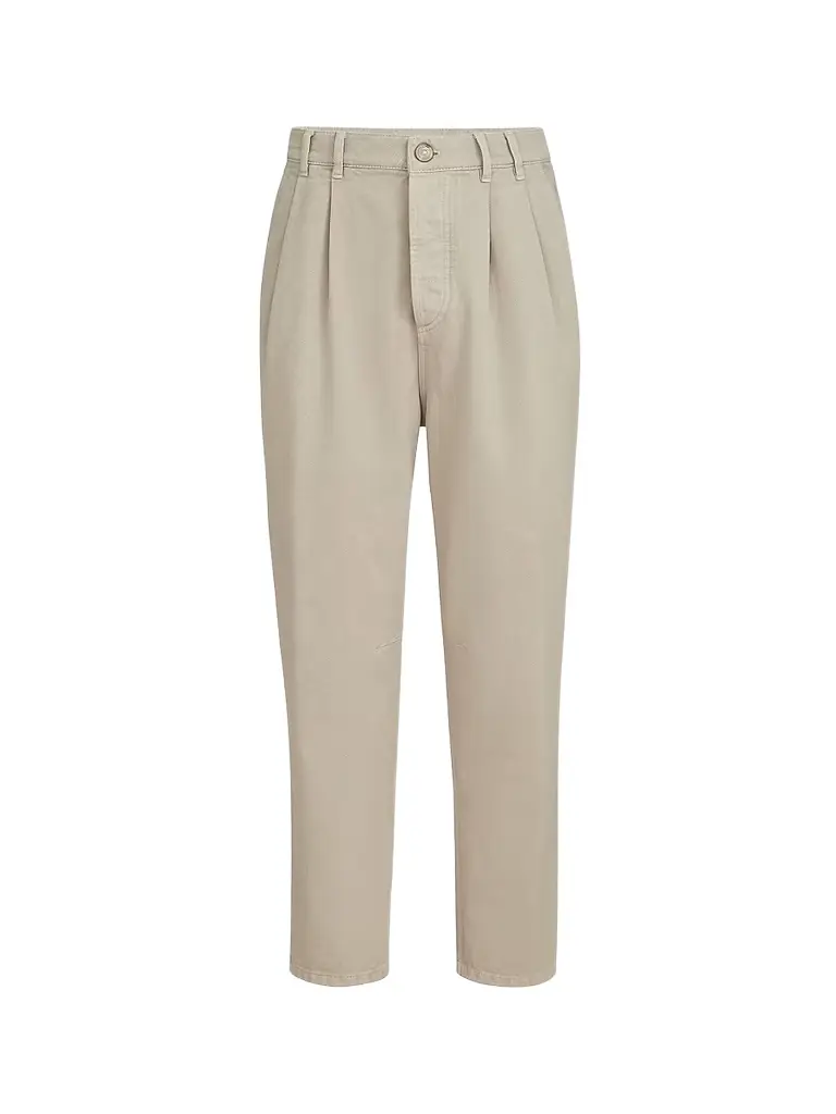 Brunello Cucinelli Men's Garment-Dyed Denim Iconic Fit Five-Pocket Jeans - Beige