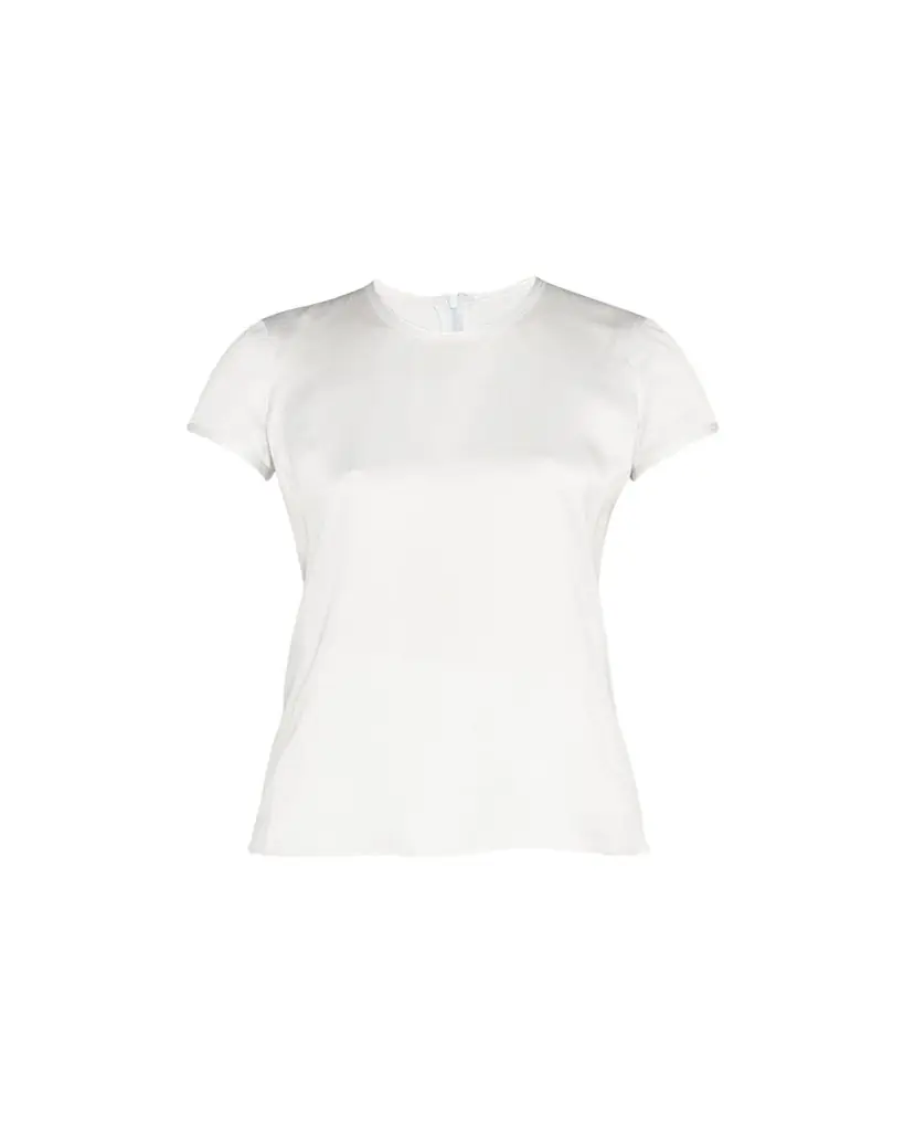 Giorgio Armani Crewneck Short-Sleeve Silk T-Shirt
