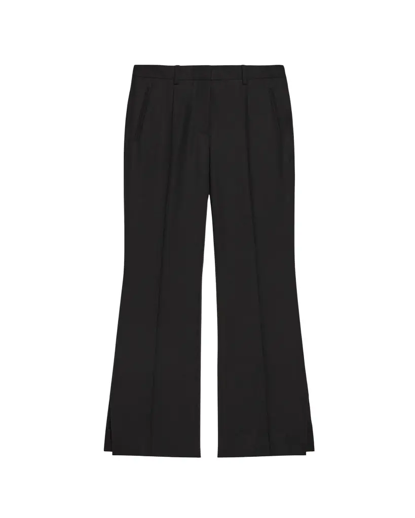 Helmut Lang Vented Wool Bootcut Pants