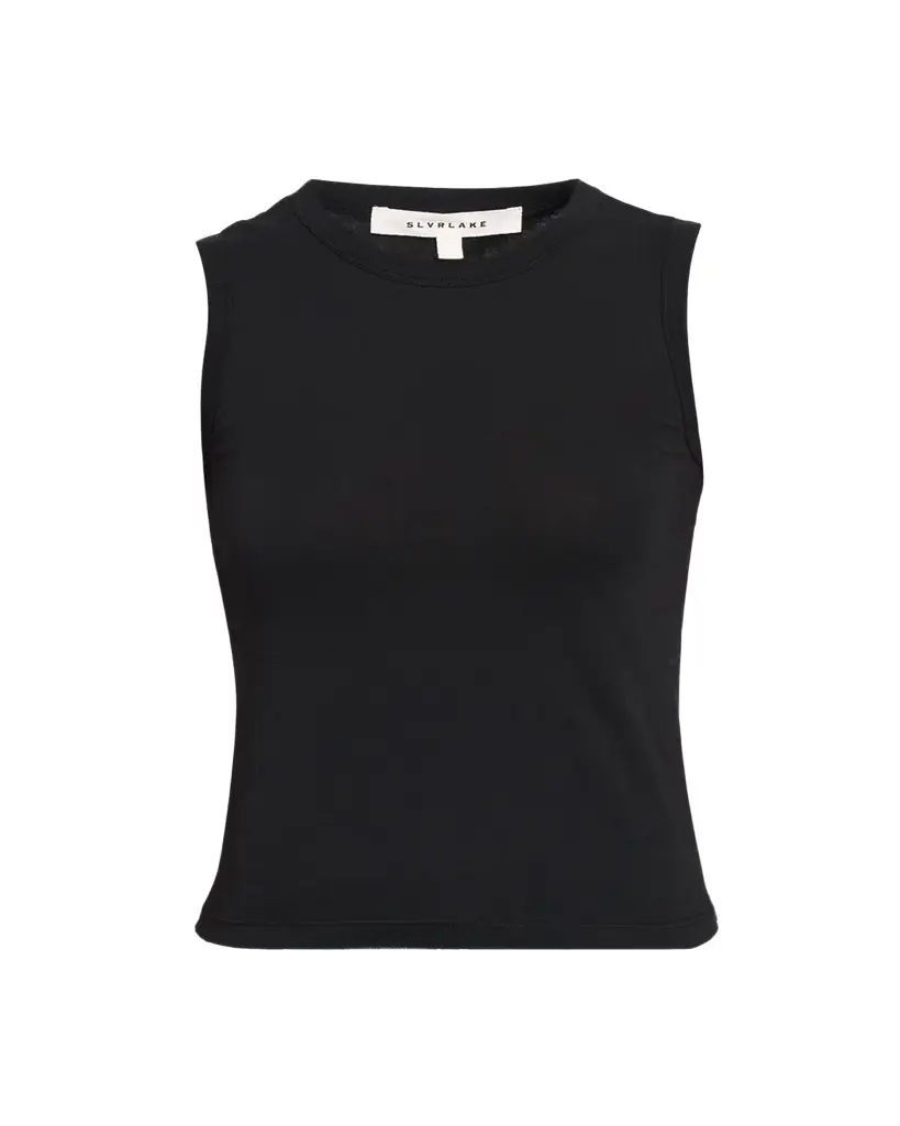 SLVRLAKE Crewneck Cotton Tank Top - Women's Clothing