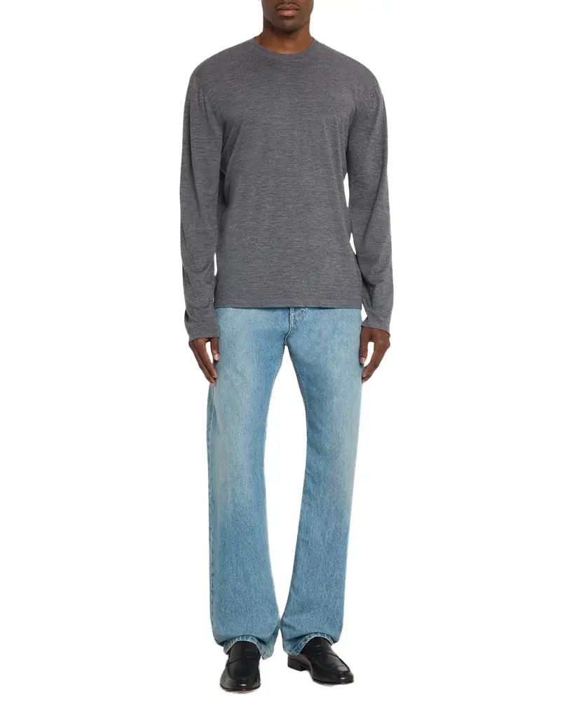 Ferragamo Men 's Extra-Fine Wool Crewneck Sweater - Men's Clothing
