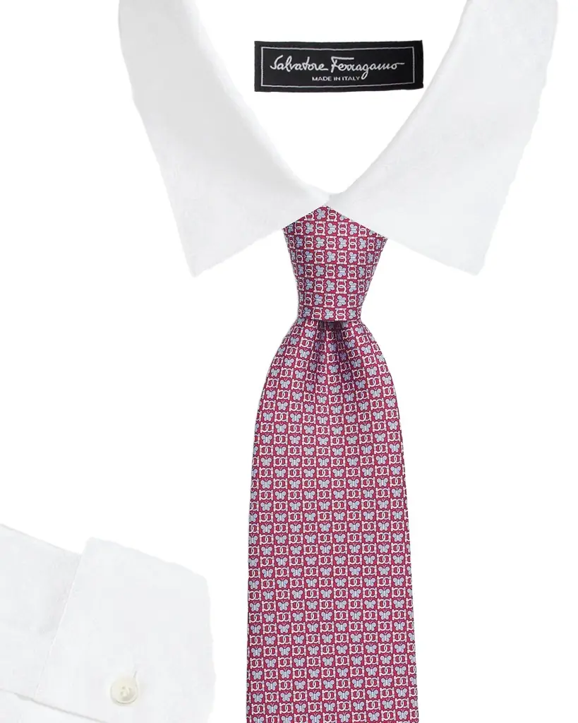 Ferragamo Men 's Brigitte Gancini Butterfly Silk Tie - Men's Accessories