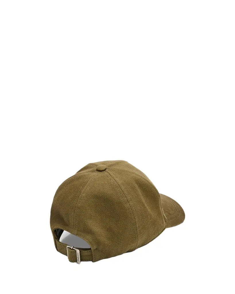Saint Laurent Men 's Cassandre Cotton Denim Twill Baseball Cap - Men's Accessories