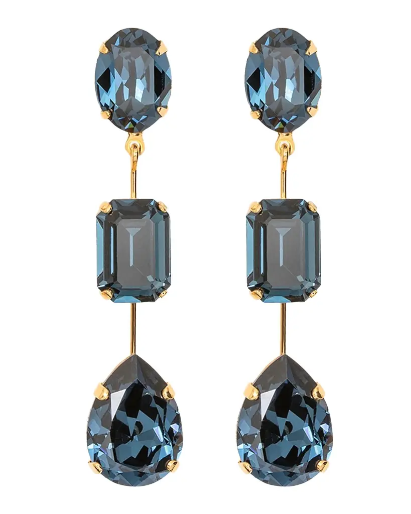 Jennifer Behr Allanah Linear Crystal Earrings
