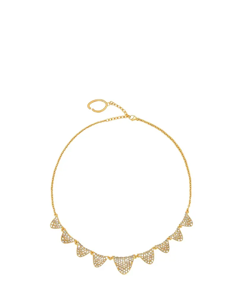 Oscar de la Renta Pave Twist Necklace