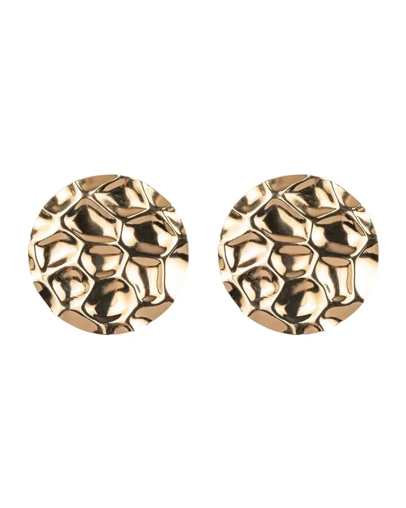 Jennifer Behr Azra Textured Disc Earrings