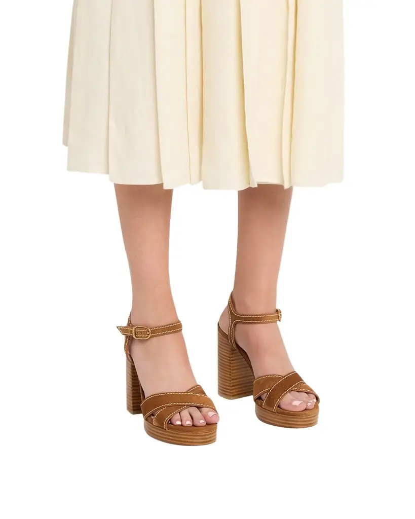 Stuart Weitzman 95mm Park Suede Platform Sandals