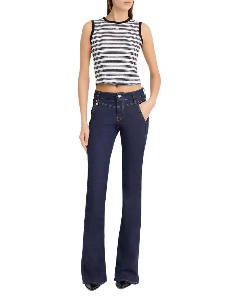 Amiri MA Striped Sleeveless Top