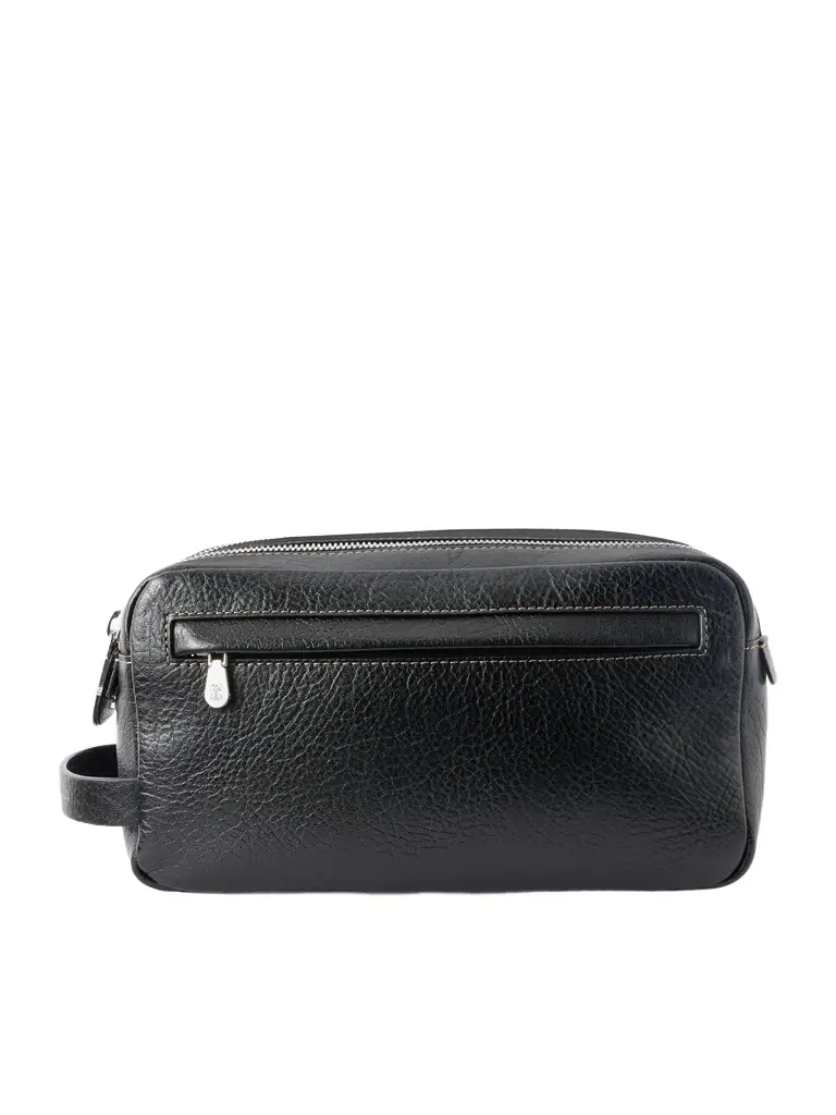 Brunello Cucinelli Leather Wash Bag - Men