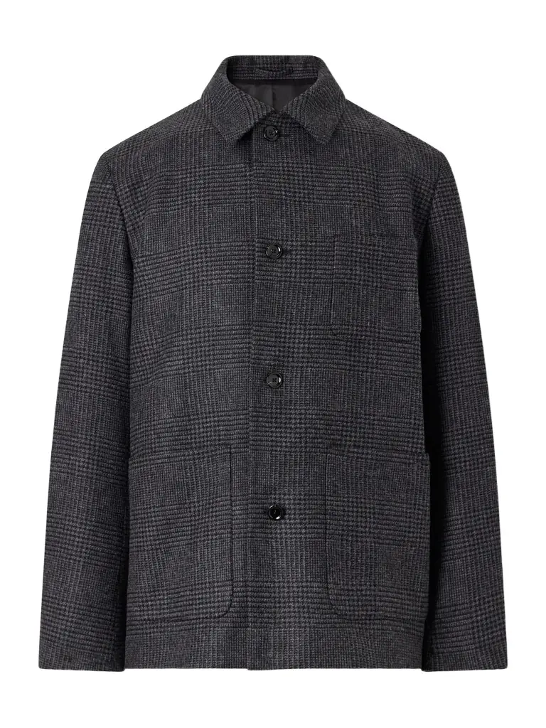 Lardini Prince of Wales Wool and Cashmere-Blend Jacket - Men