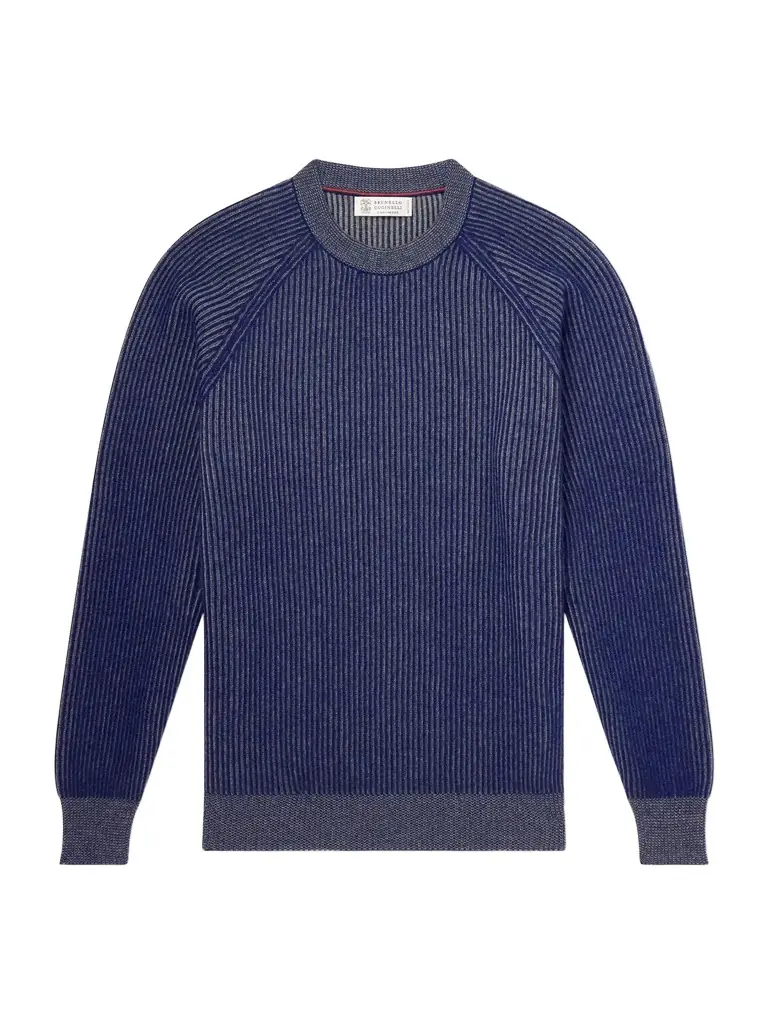 Brunello Cucinelli Ribbed Cashmere Sweater - Men