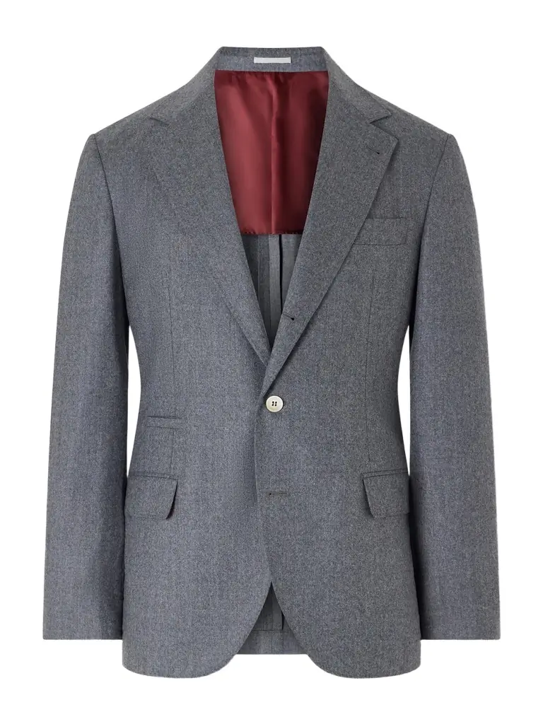 Brunello Cucinelli Virgin Wool Suit Jacket - Men
