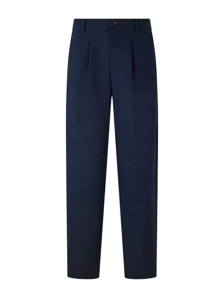 Oliver Spencer Oxford Straight-Leg Striped Linen Drawstring Trousers - Men
