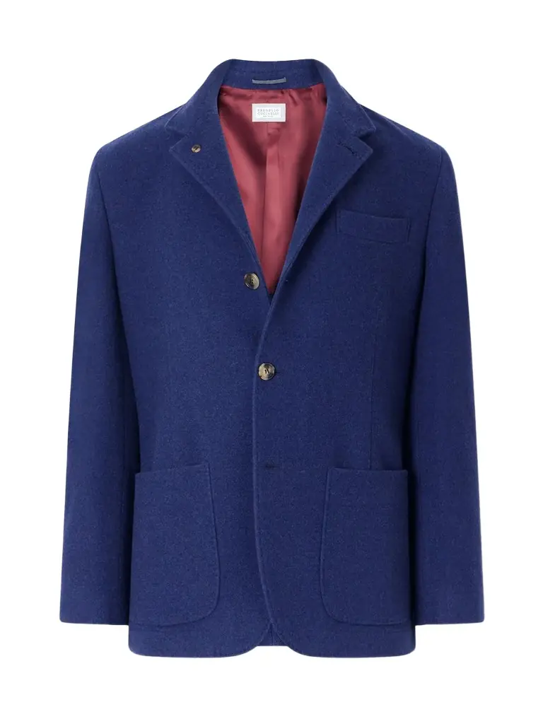 Brunello Cucinelli Unstructured Brushed-Cashmere Blazer - Men