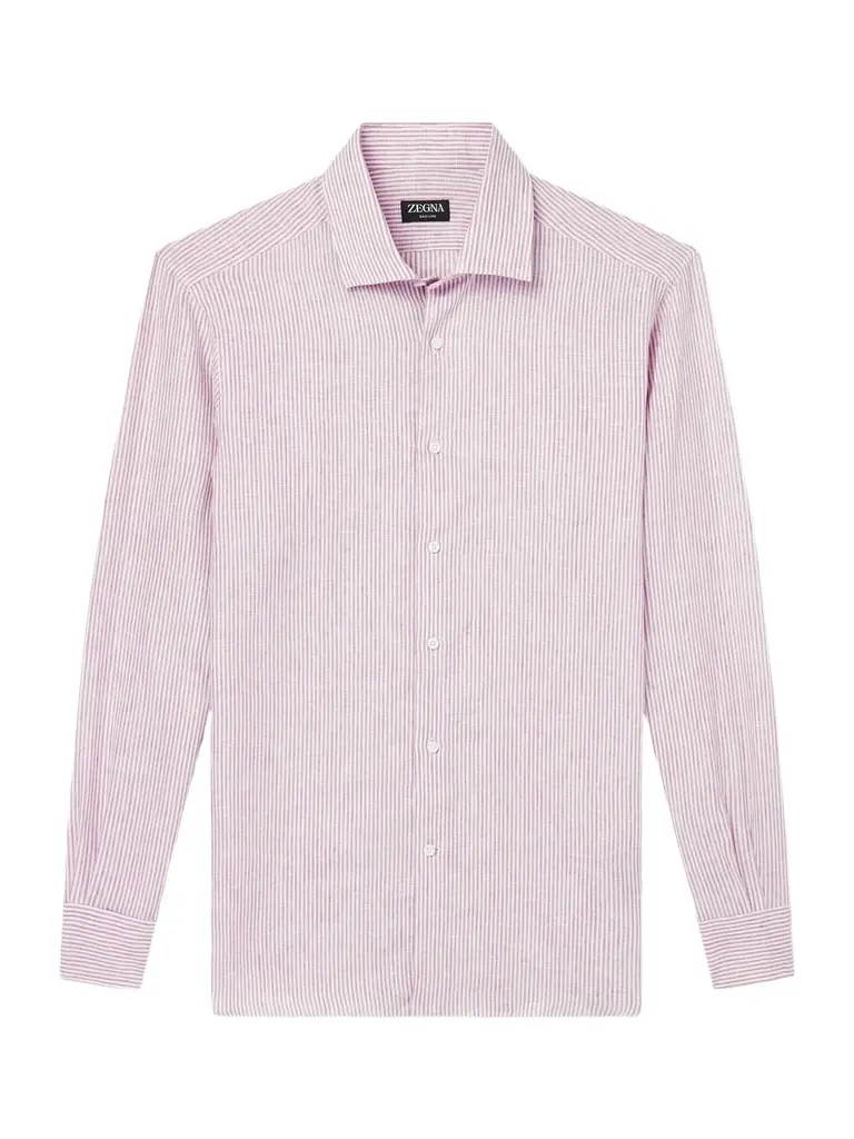 Zegna Striped Linen Shirt - Men