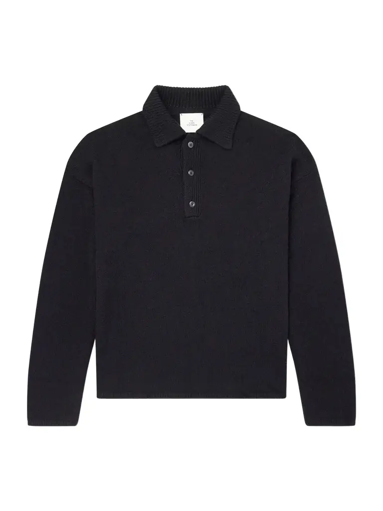 The Elder Statesman Dume Rugby Cashmere Polo Sweater - Men