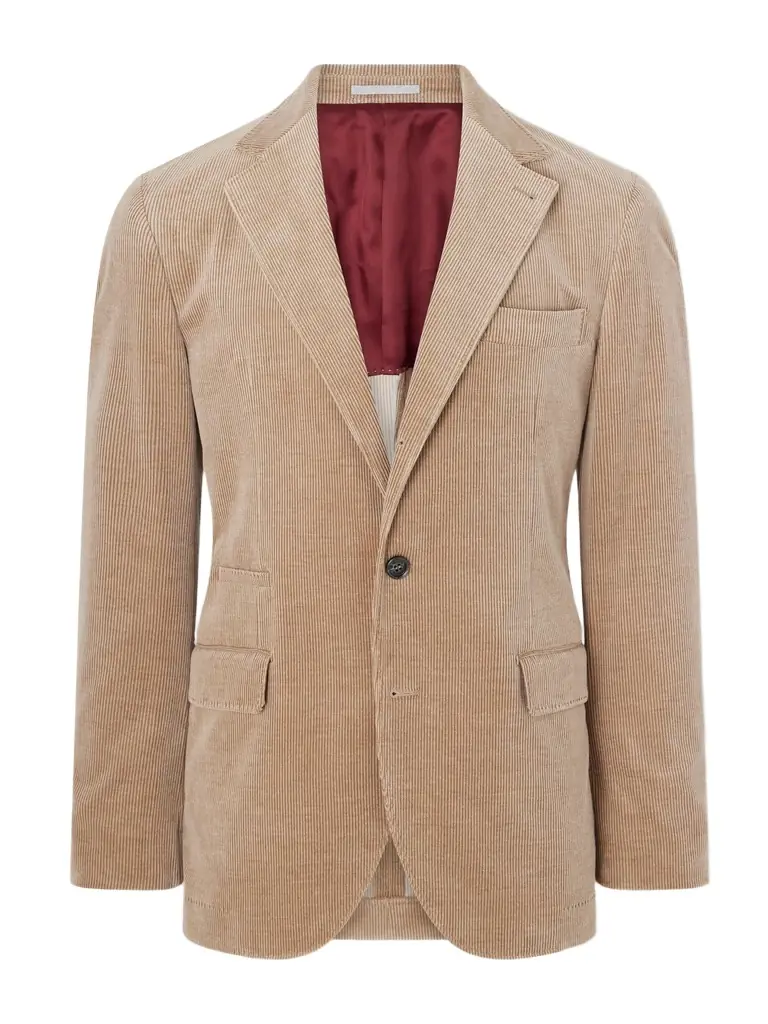 Brunello Cucinelli Cotton-Blend Corduroy Suit Jacket - Men