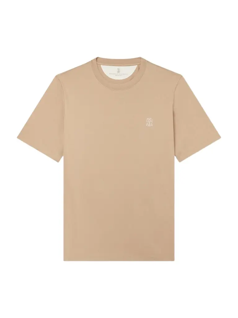 Brunello Cucinelli Logo-Print Cotton-Jersey T-Shirt - Men