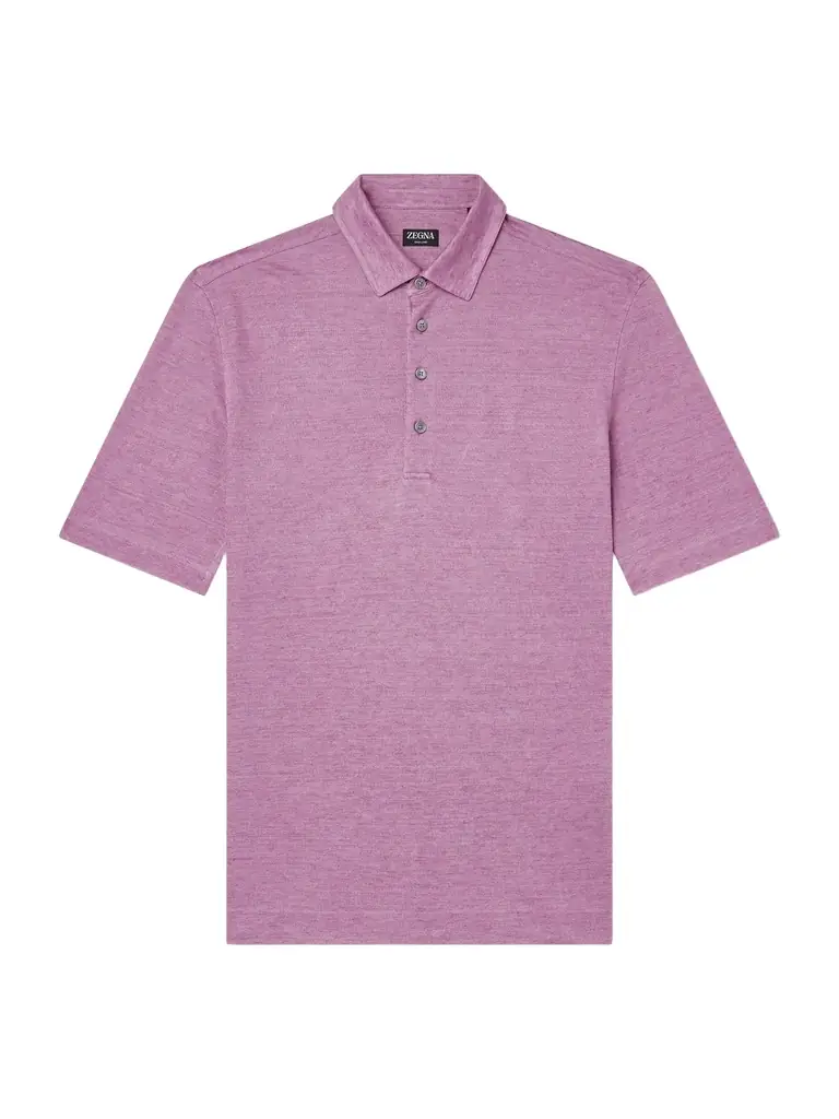 Zegna Oasi Linen Polo Shirt - Men
