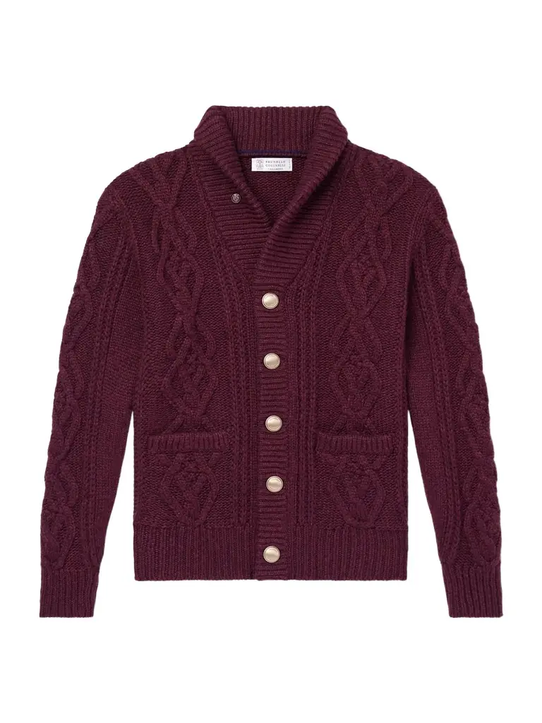 Brunello Cucinelli Cable-Knit Cashmere Cardigan - Men