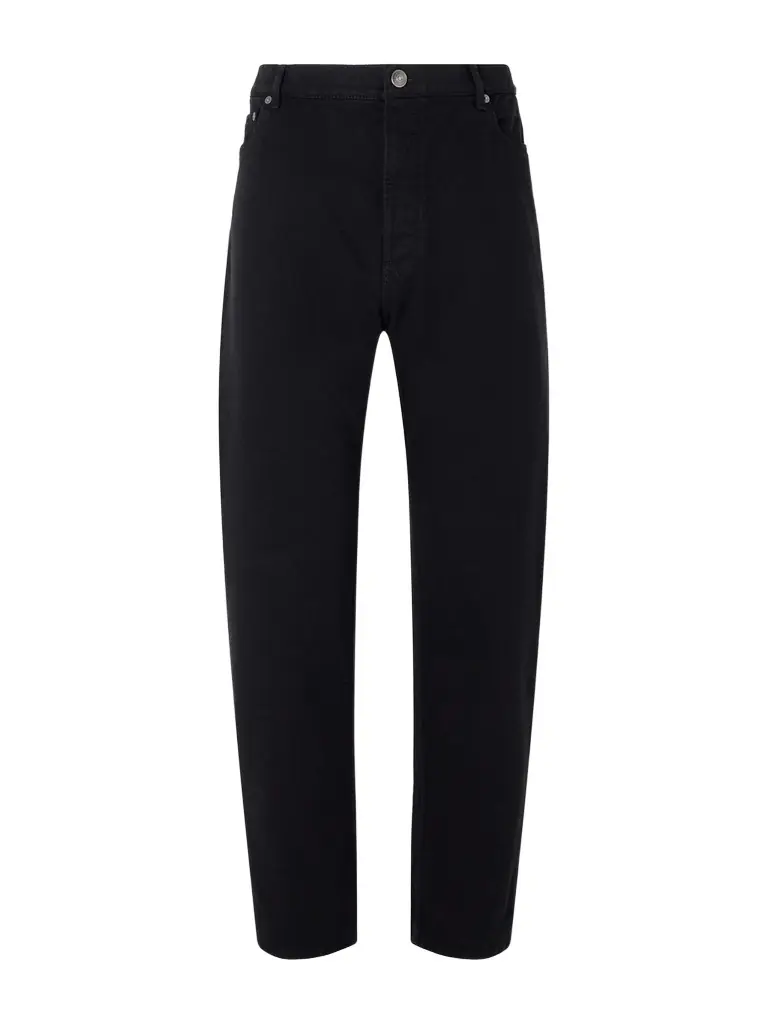 Slim-Fit Straight-Leg Logo-Embroidered Jeans - Men