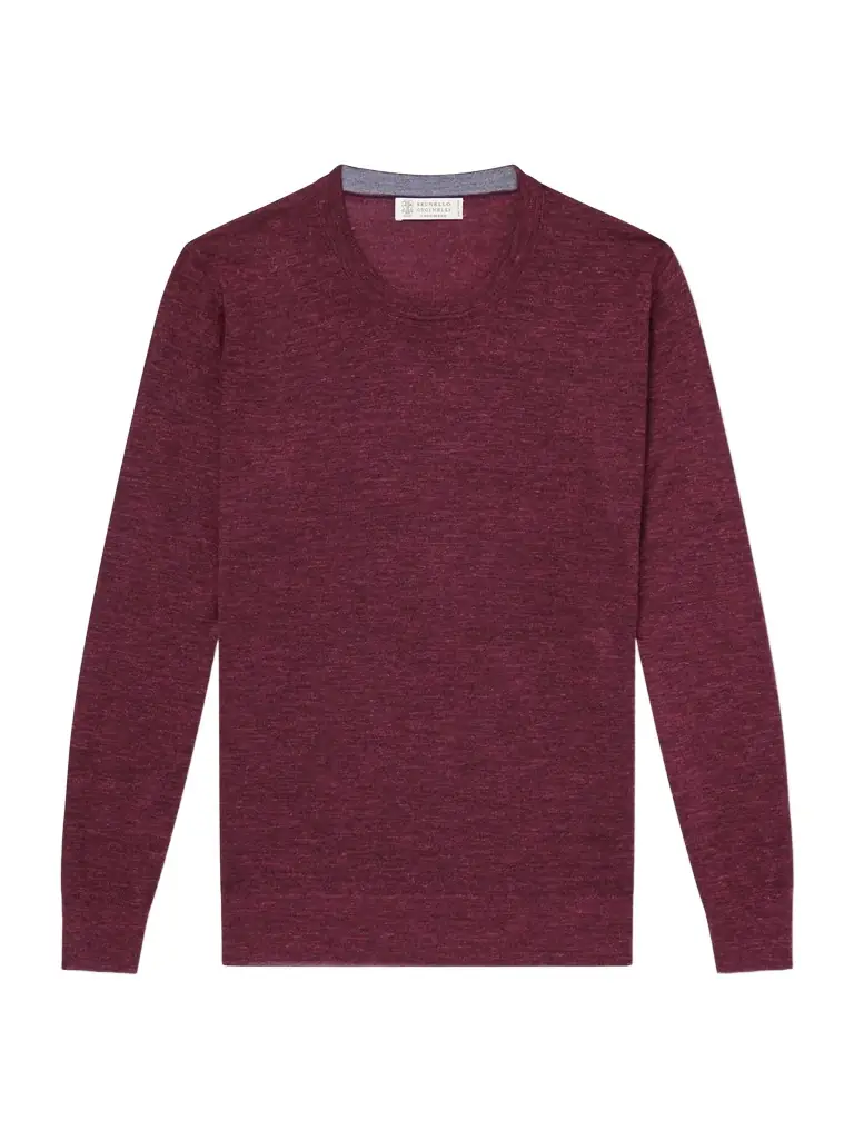 Brunello Cucinelli Cashmere, Silk and Linen-Blend Sweater - Men
