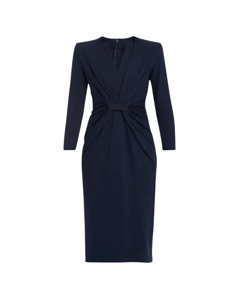 Giorgio Armani Tab Front Jersey Dress