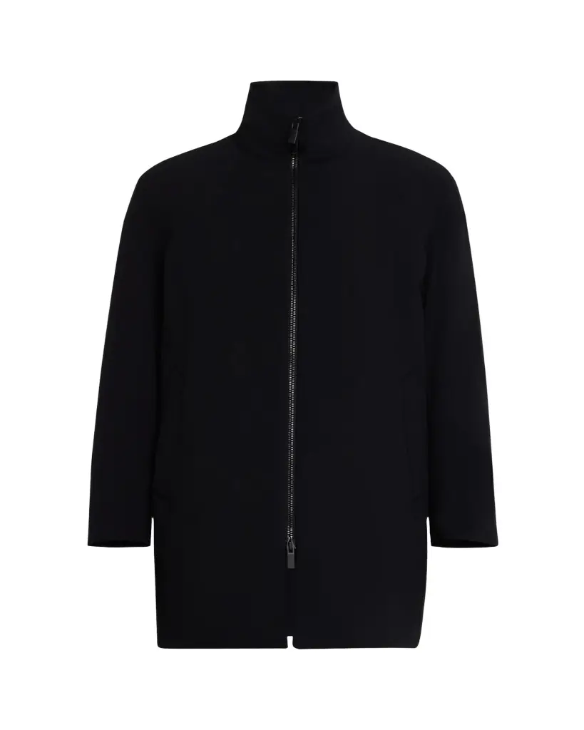 Giorgio Armani Men's Crepe Wool Topcoat