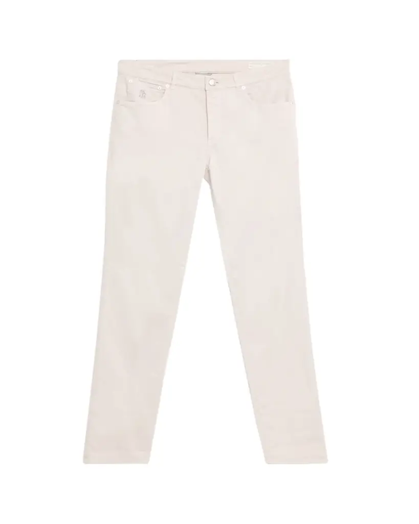 Brunello Cucinelli Men's Dyed Cotton Straight-Fit Five-Pocket Pants