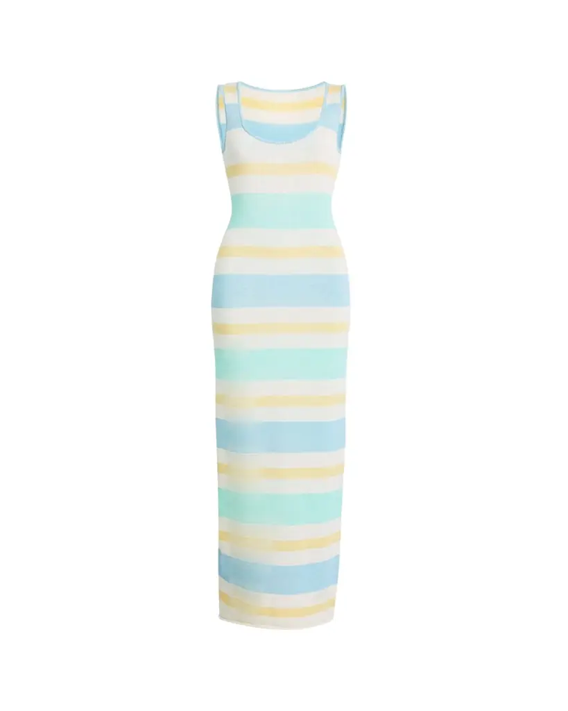 SEROYA Jasmine Striped Knit Maxi Dress