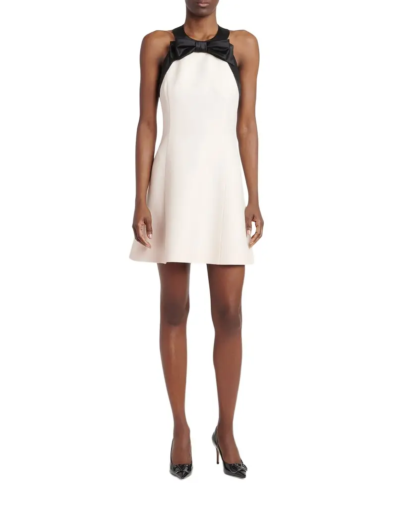 Valentino Garavani Bow-Accented Mini Dress - Women's Clothing