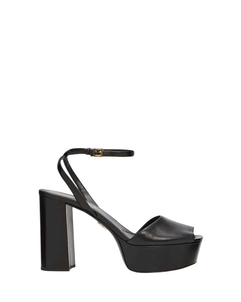 Prada 115mm Nappa Leather Platform Sandals